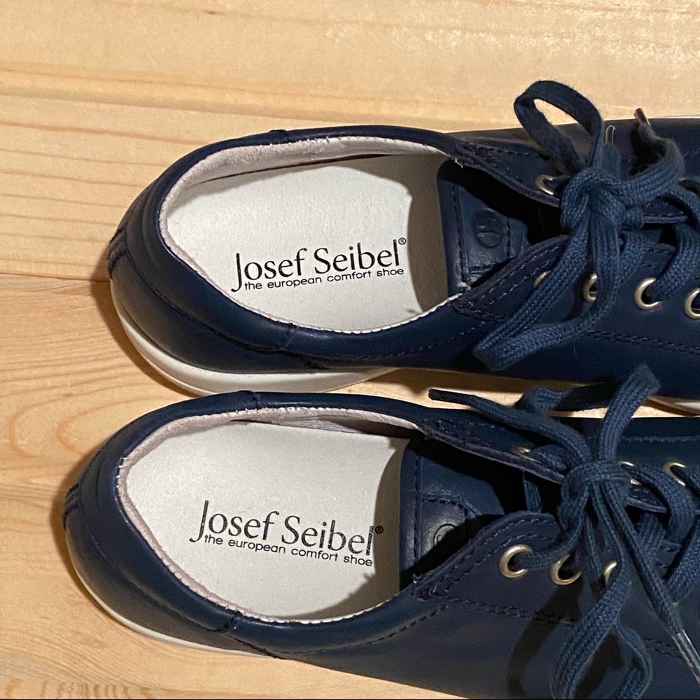 JOSEF SEIBEL • Navy Blue Leather Casual Shoe EU 37 - Picture 6 of 16